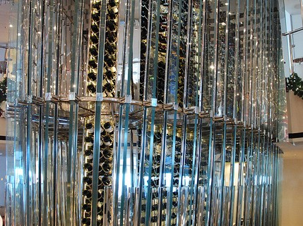 Glass wine cellars are trending