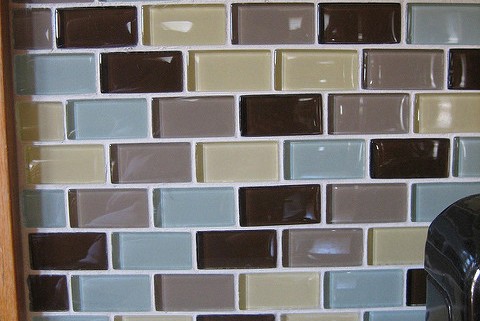 Go wild with glass tiles